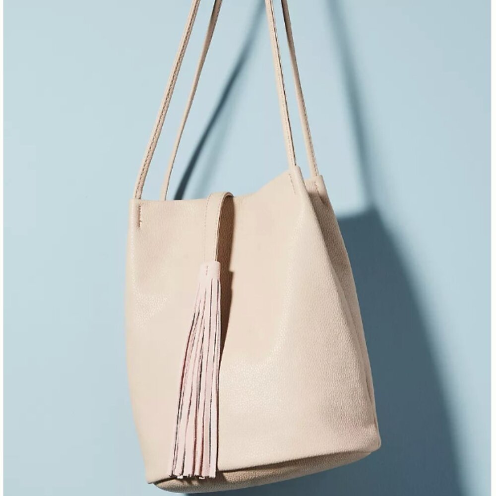 Anthropologie Tassel Tote Bag NWT